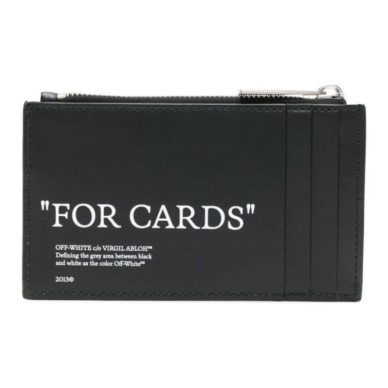 OFF WHITE Zip Up 4 Slot Cardholder-1