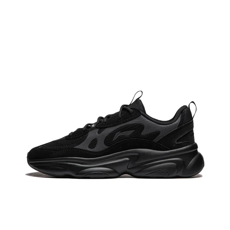 LiNing Coconut Milk 2.0 Anti Slip Wear Resistant Low Top Casual Shoes Men's Black-0