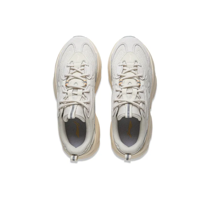 LiNing Milk Coconut 2.0 Anti Slip Wear Resistant Low Top Casual Shoes Women's Pearl White-3