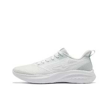 Erke Speeding Wind Cushioning Wear Resistant Low Top Running Shoes Men's Erke White Mist Gray