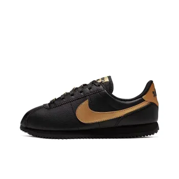 Nike Cortez Basic Black Metallic Gold GS
