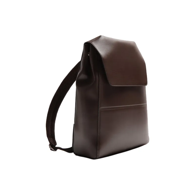 ZARA Polyurethane And Polyester Blend Backpack Men's Brown-1