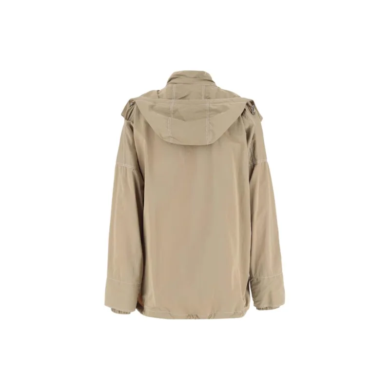 Bottega Veneta Zip Up Hooded Jacket-1
