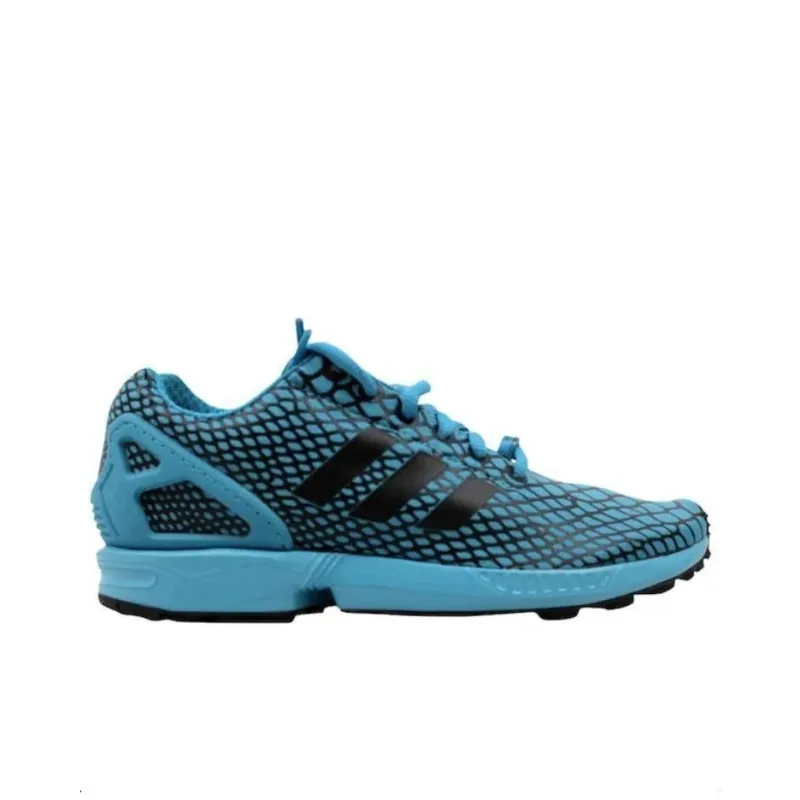Adidas Zx Flux Techfit Core Black/Blanch Sea Blue-1