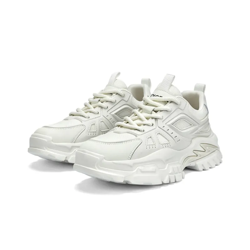 BOIGEMES Low Top Chunky Sneakers Men's White-2