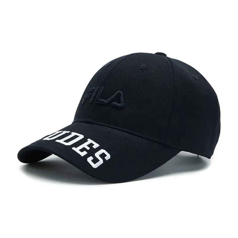 FILA Cotton Polyester Baseball Caps Unisex Dark Blue-0