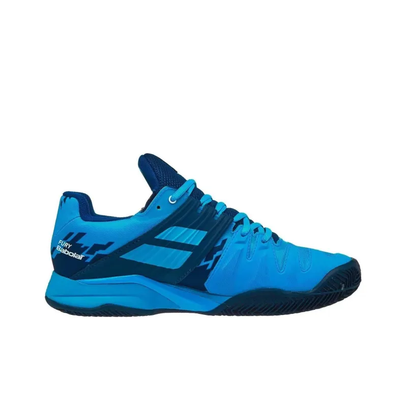 Babolat Anti Slip Wear Resistant Low Top Tennis Shoes Men's Blue-1