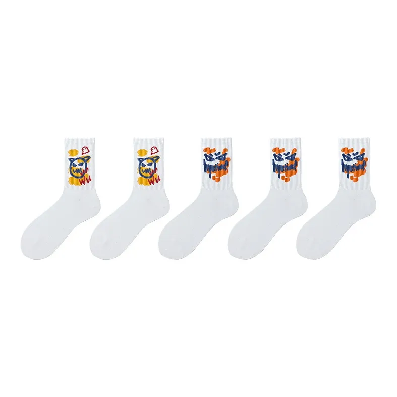 MIIOW Trend Party Series Mid-Calf Socks Unisex 5 Pack-24
