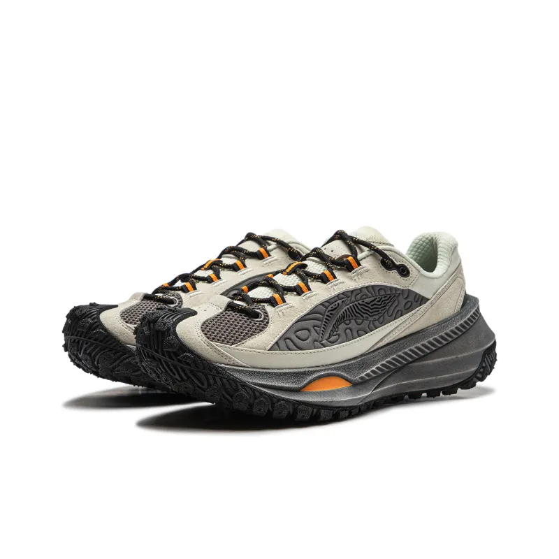 LiNing Travel Hero CRC Cushioning, Wear Resistant Low Top Casual Running Shoes Unisex White Gray-2