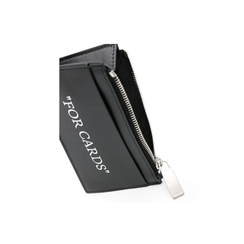 OFF WHITE Zip Up 4 Slot Cardholder-2