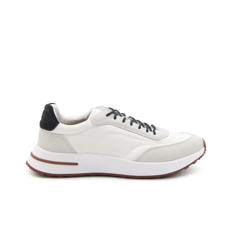 Loro Piana Low Top Casual Shoes Men's White-1