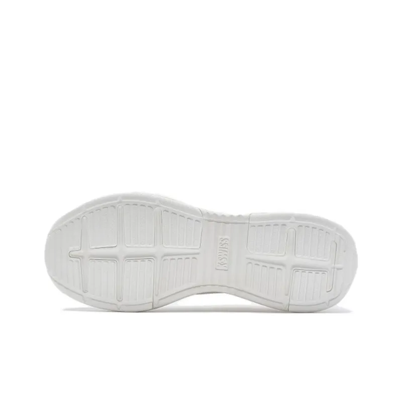 KSWISS Shock Absorbers With Slip Resistant Features Low Top Casual Shoes Unisex White-3