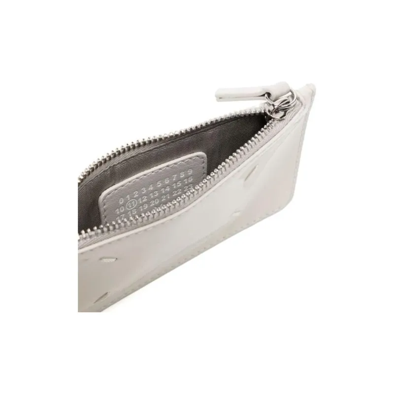 Maison Margiela Leather Wallet Women's Ecru-2