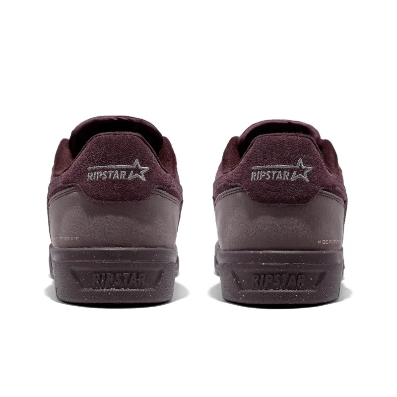 RIPSTAR SKBD Chic Mulled Wine Abrasion Resistant Low Top Skateboard Shoes Unisex Hot Red Wine-3