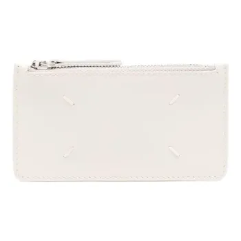 Maison Margiela Leather Wallet Women's Ecru
