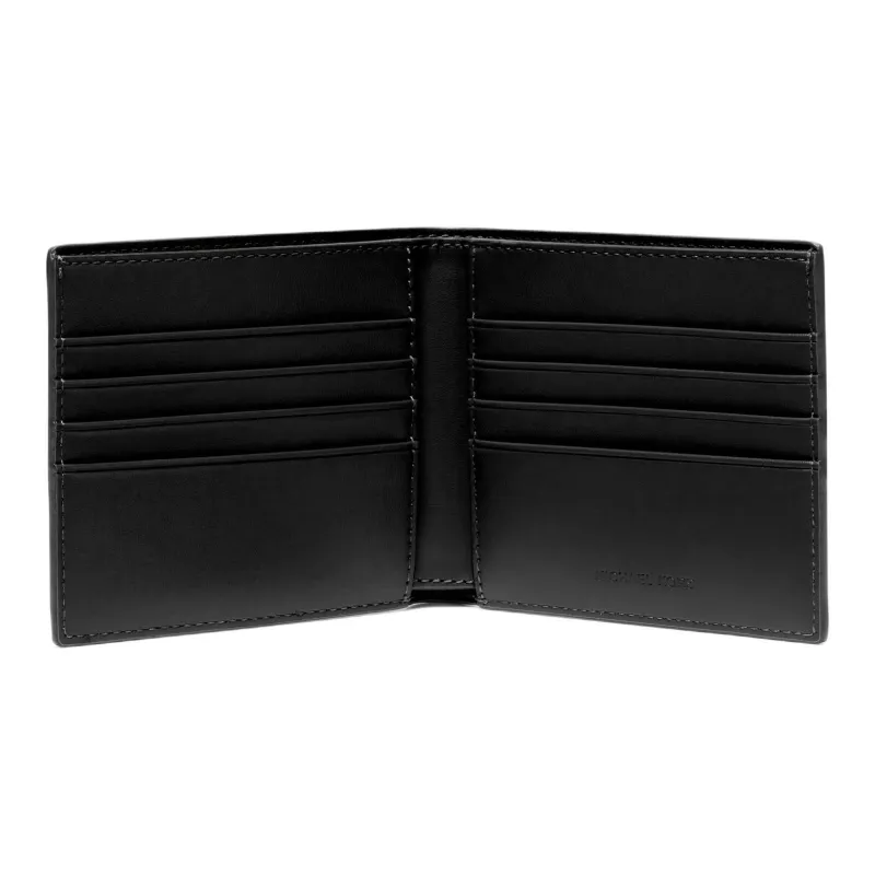 MICHAEL KORS MK Cooper Artificial Leather Clutch Card Holder Wallet Trumpets Men's Black-1