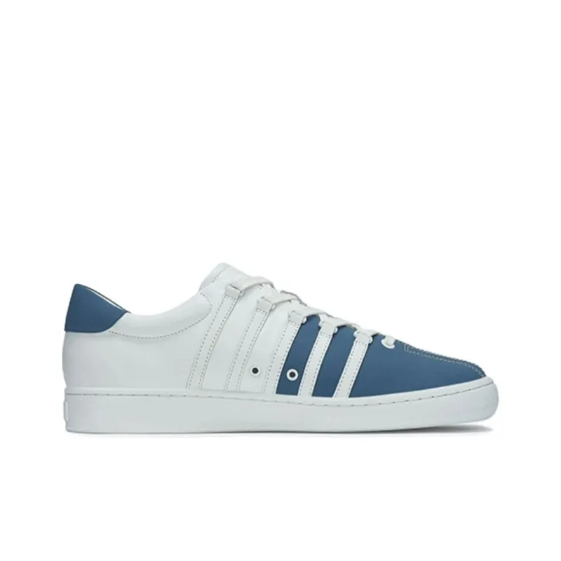KSWISS Anti Slip Wear Resistant Low Top Casual Shoes Unisex White Blue-1