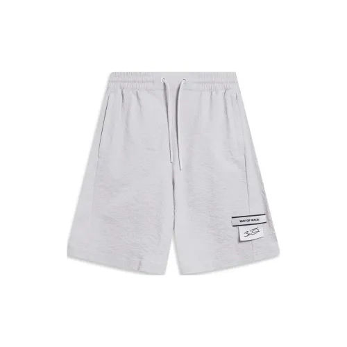 LINING Wade Collection Casual Shorts Men Light Smoke Gray