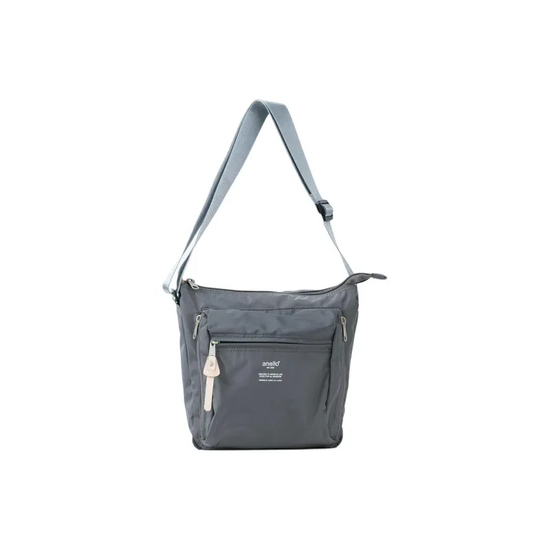 Anello Polyester Shoulder Bag Crossbody Bag Unisex Gray-0