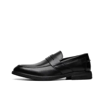 GZZ Dress Shoes Men Low Top Black