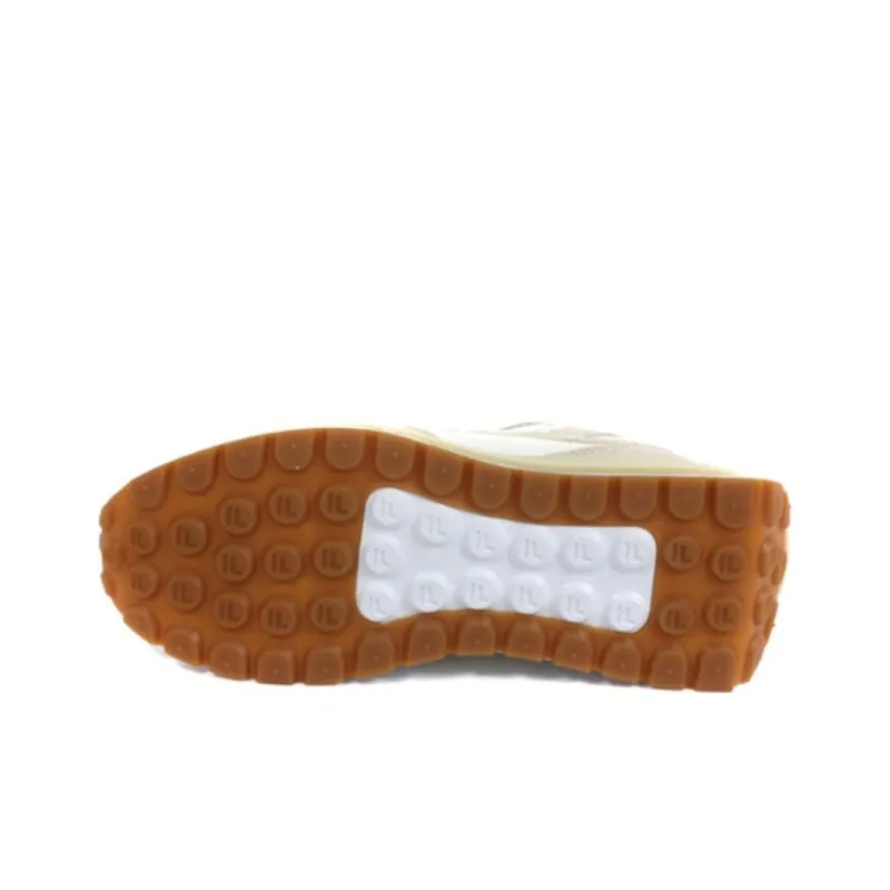 FILA Renno Cushioning Wear-Resistant Low-Top Running Shoes Women's White Khaki-3