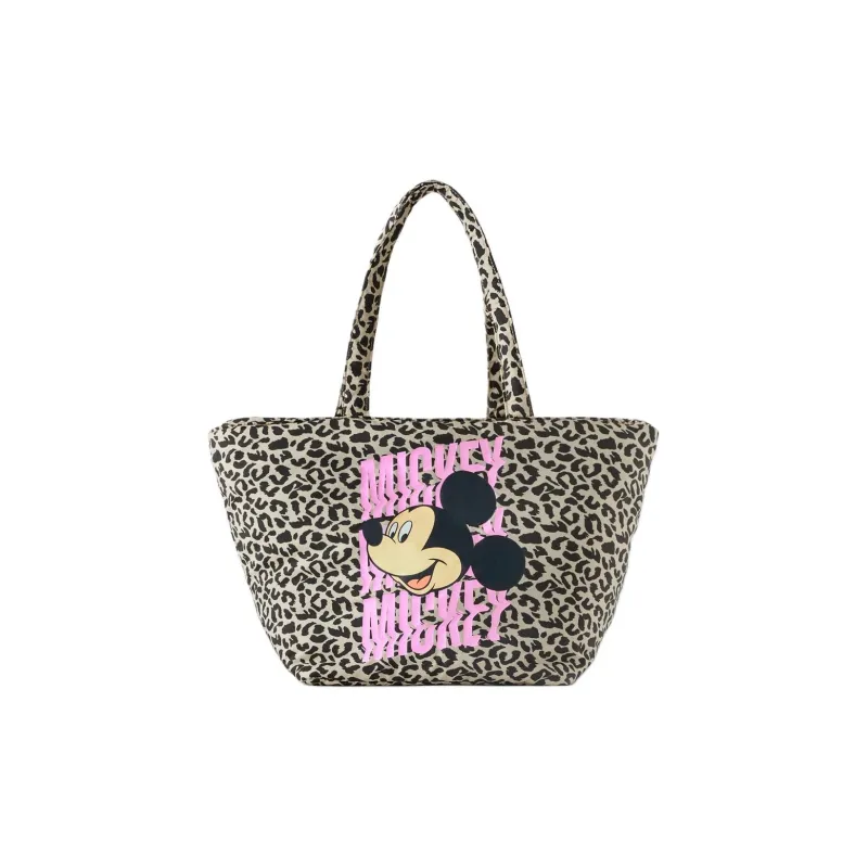 ZARA Disney Mickey Mouse Collaboration Polyester Handbag Shoulder Bag Regular Women's Black-0