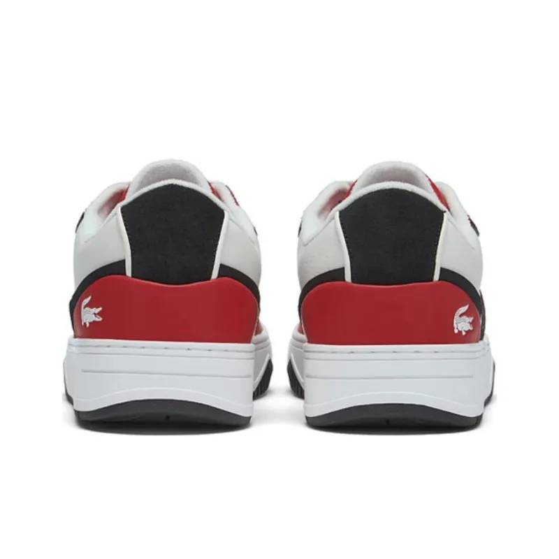 LACOSTE Low Top Skateboard Shoes Men's White Red-2