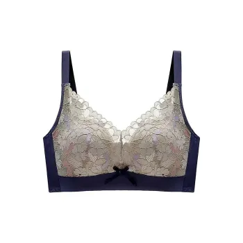 Flowers In Water Bra Women's Dark Blue