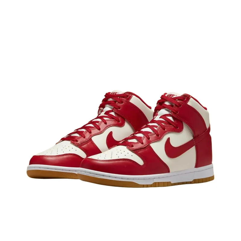 Nike Dunk High Sail Gym Red Gum Women's-1
