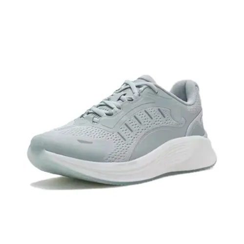 KSWISS Cushioning Wear Resistant Low Top Running Shoes Women's White Green Gray