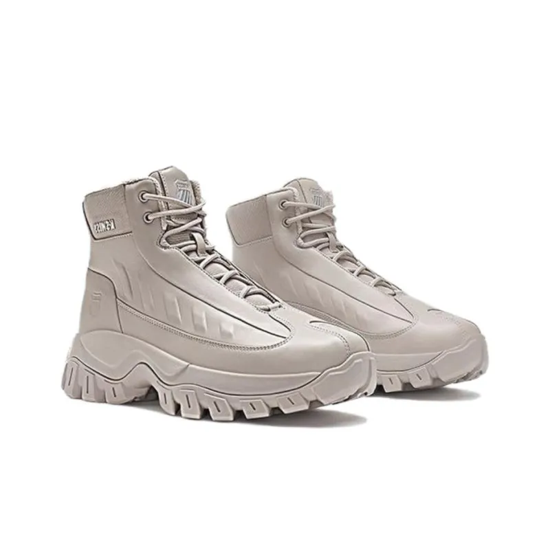 KSWISS Cushioning Wear Resistant High Top Casual Shoes Unisex Beige-2
