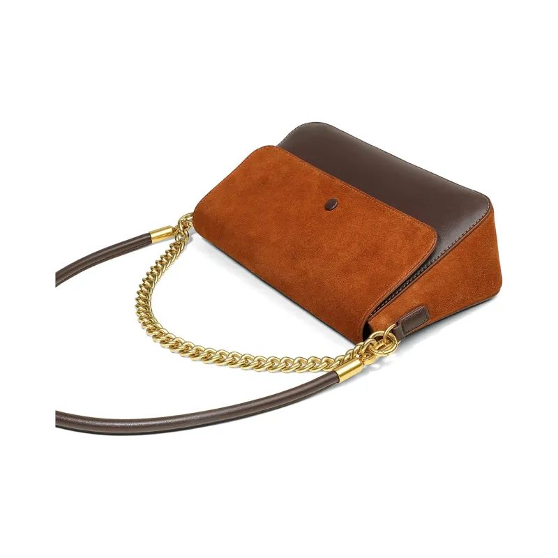 Teenmix Cow Leather Messenger Bag, Shoulder Bag, Crossbody Bag Medium Size Women's Black/Red Brown/Khaki-16
