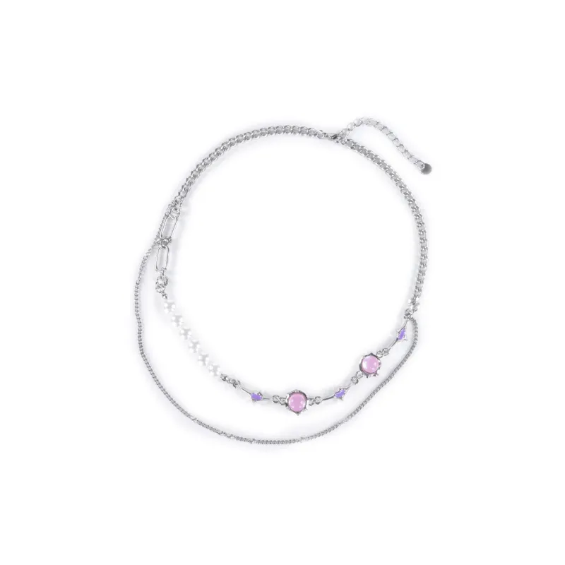FireMonkey Titanium Steel/Pearl/Alloy Layering Chain Women's-2