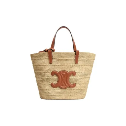 CELINE Cow Leather Shoulder Bag, Crossbody Bag, Handbag Women's Tawny