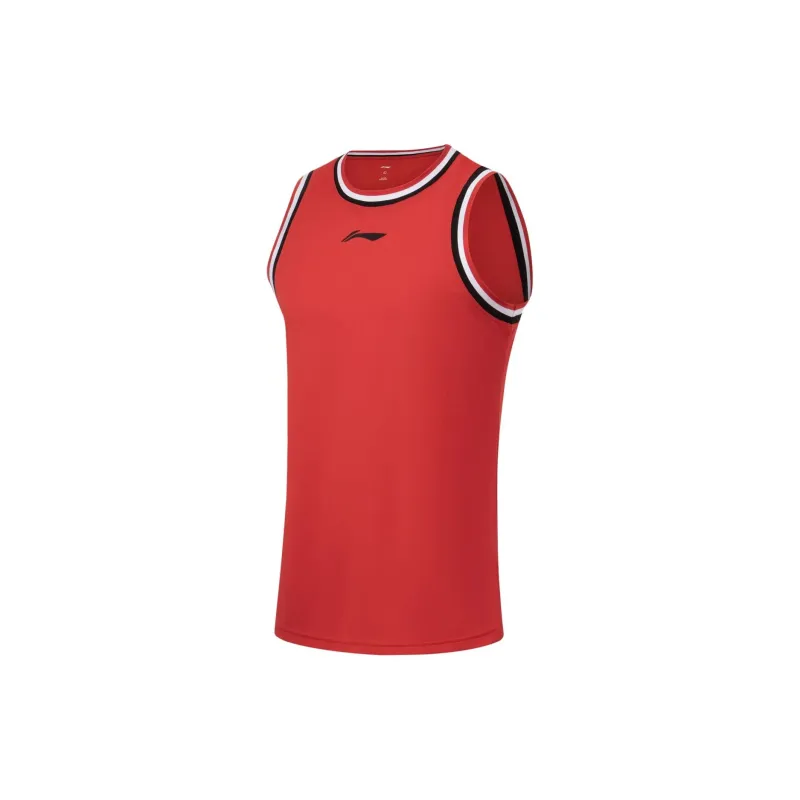 LiNing Professional Basketball Series Basketball Suit Men's August Red-2