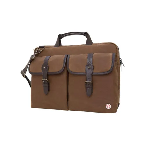 Manhattan Portage Laptop Bags Field Tan With Dark Brown Accents