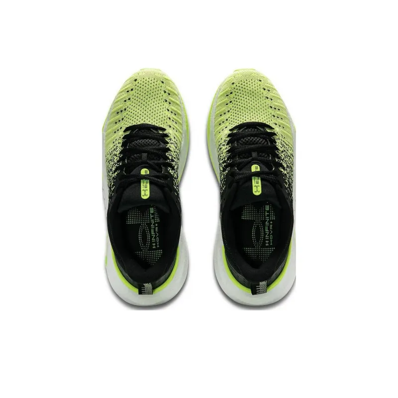 Under Armour Infinite Elite Low-Top Casual Running Shoes Men's Black Yellow-3
