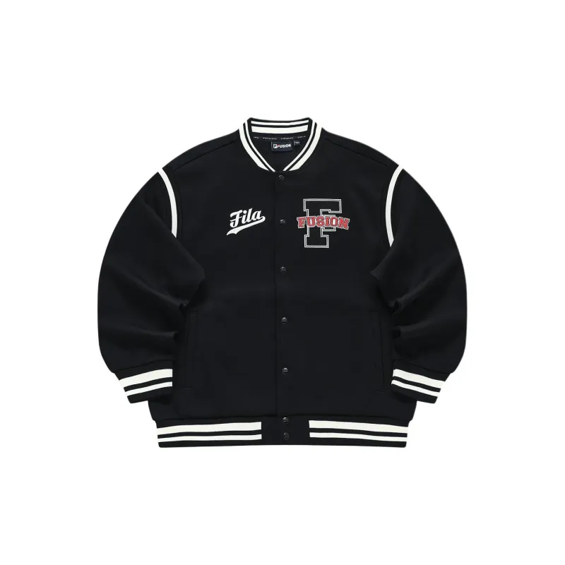FILA FUSION Baseball Jacket Men's Jet Black-1