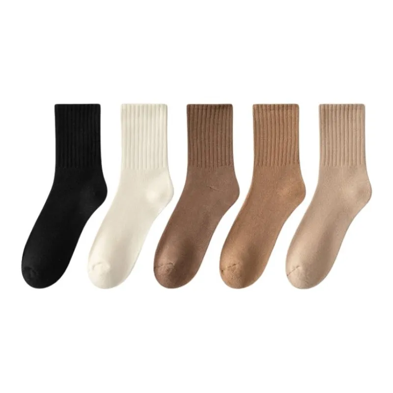 MIIOW Mid Calf Socks Men's 5 Pack-0
