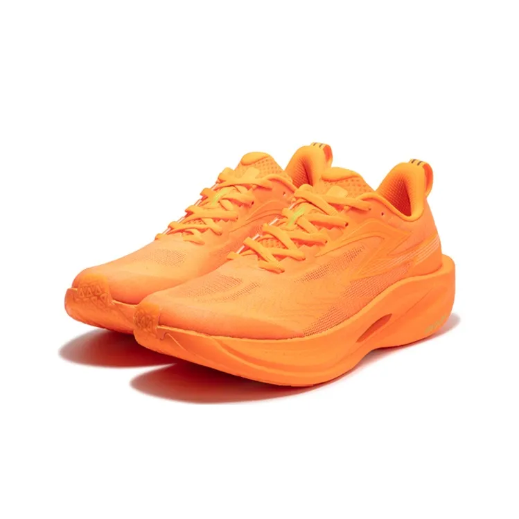 361° Fly 2ET Cushioning Anti Slip Wear Resistant Breathability Low Top Running Shoes Unisex Fluorescent Super Orange-2