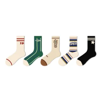 Youle Box Mid-Calf Socks Unisex 5 Pack