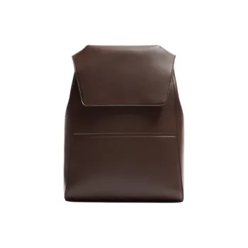 ZARA Polyurethane And Polyester Blend Backpack Men's Brown