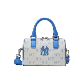 MLB Monogram Collection New York Yankees Cotton Shoulder Bag Crossbody Bag Handbag Small Size Unisex Blue