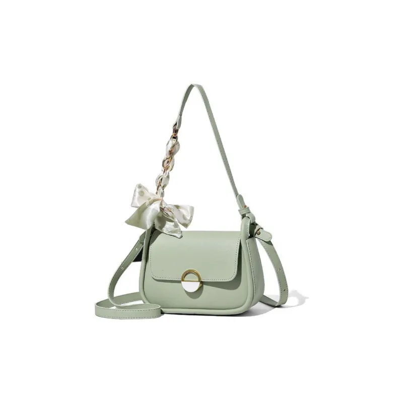 MingLu PU Shoulder Bag Crossbody Bag Unisex Black/Ecru/Light Yellow/Light Green-7
