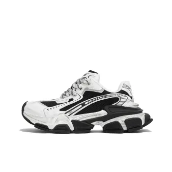 FERNANDA FRANKLIN Chunky Sneakers Unisex Low Top Black/White