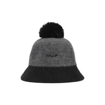 FILA Sheep Wool Bucket Hats Women's Black Gray