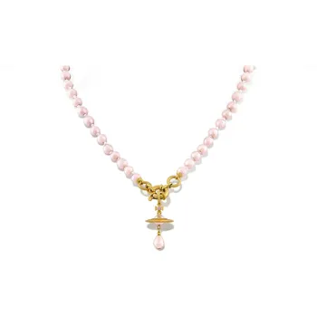 Vivienne Westwood Baroque Pearl Necklaces Unisex Gold