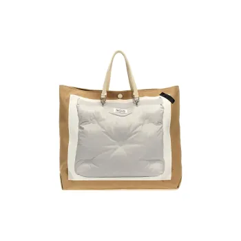 Maison Margiela Logo Patch Panelled Tote Bag