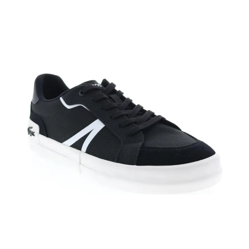 LACOSTE Low Top Skateboard Shoes Men's Black-3