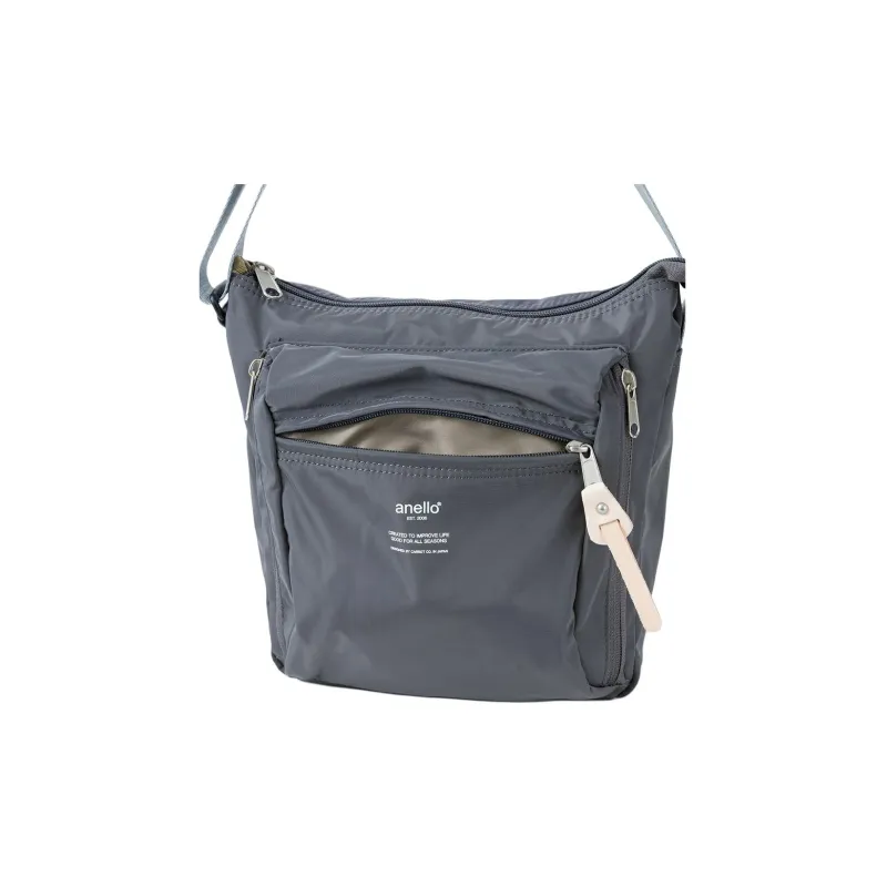 Anello Polyester Shoulder Bag Crossbody Bag Unisex Gray-2
